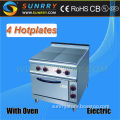Top quality restaurant kitchen equipment stainless steel electric solid 4 single hot press plate